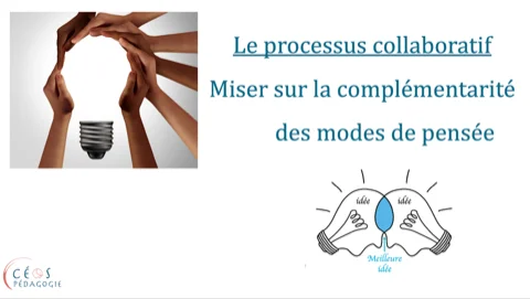 Illustration sur le processus collaboratif et la complémentarité des modes de pensée